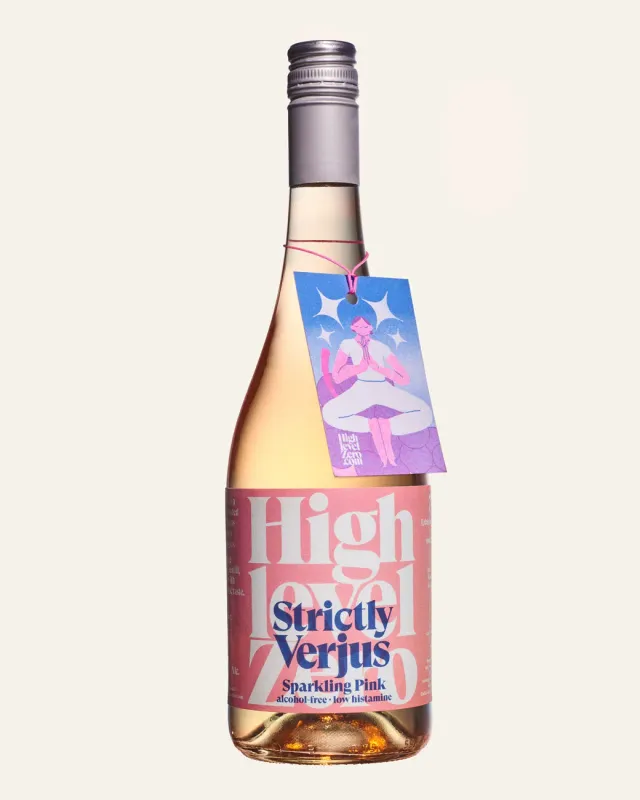 Highlevel Zero Sparkling Pink Verjus-Aperitif alkoholfrei