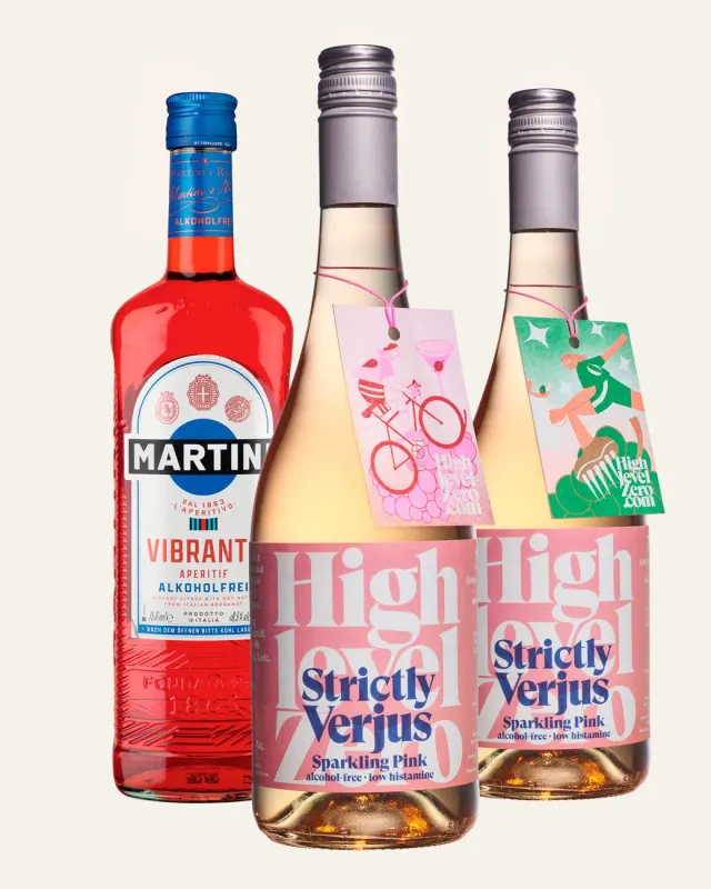 Highlevel Zero Sparkling Pink x Martini Vibrante Set 3-teilig
