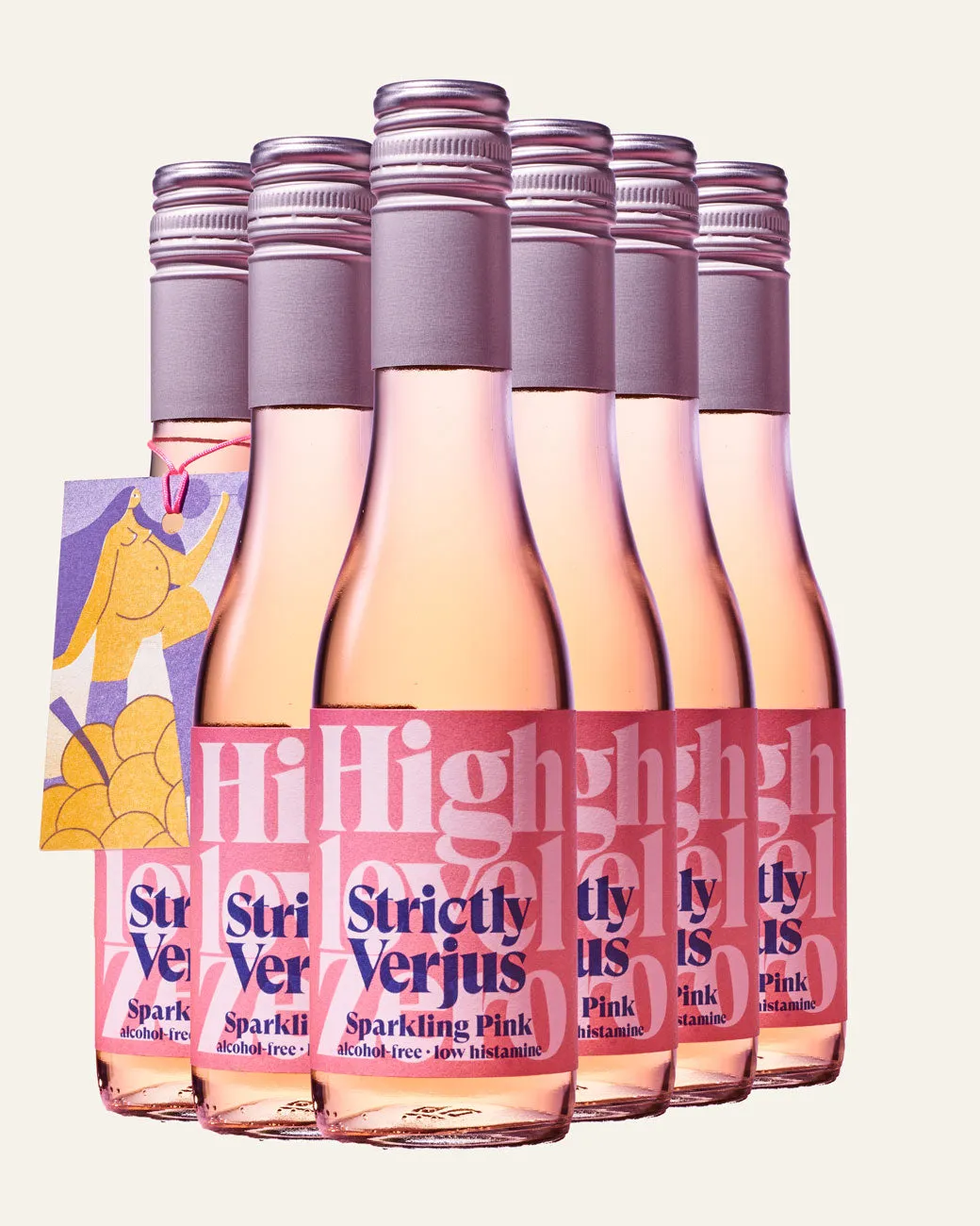 Highlevel Zero Sparkling Pink Verjus-Aperitif alkoholfrei