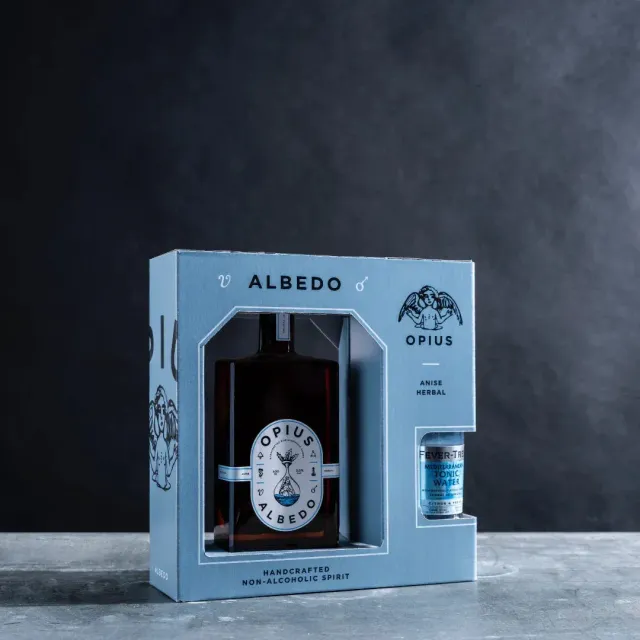Opius Albedo alkoholfreier Pastis Geschenkset, 0,0 % vol
