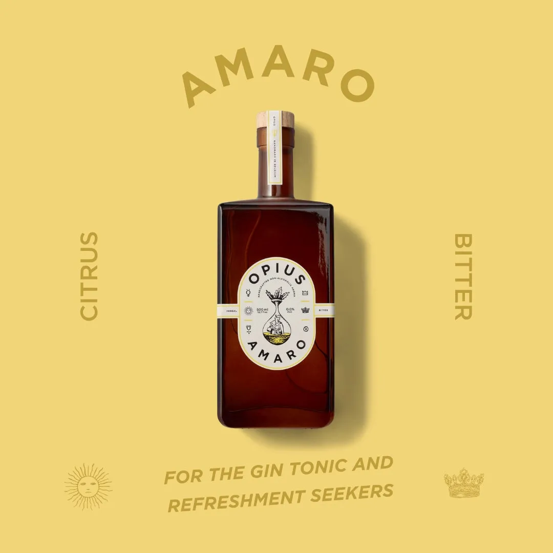 Opius Amaro alkoholfreier Bitter-Aperitif 500 ml, 0,0 % vol