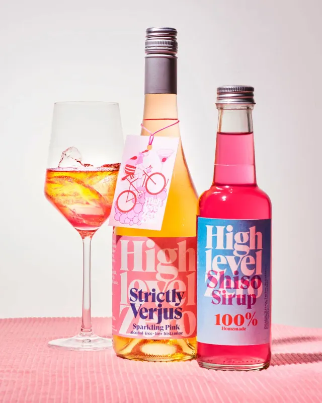 Highlevel Zero Sparkling Pink x Shiso Sirup Set 2-teilig