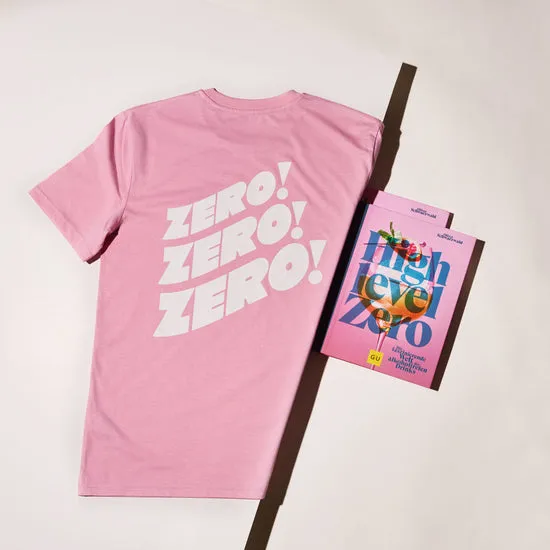 Highlevel Zero ZeroZeroZero Bundle Buch + Shirt weiß pink