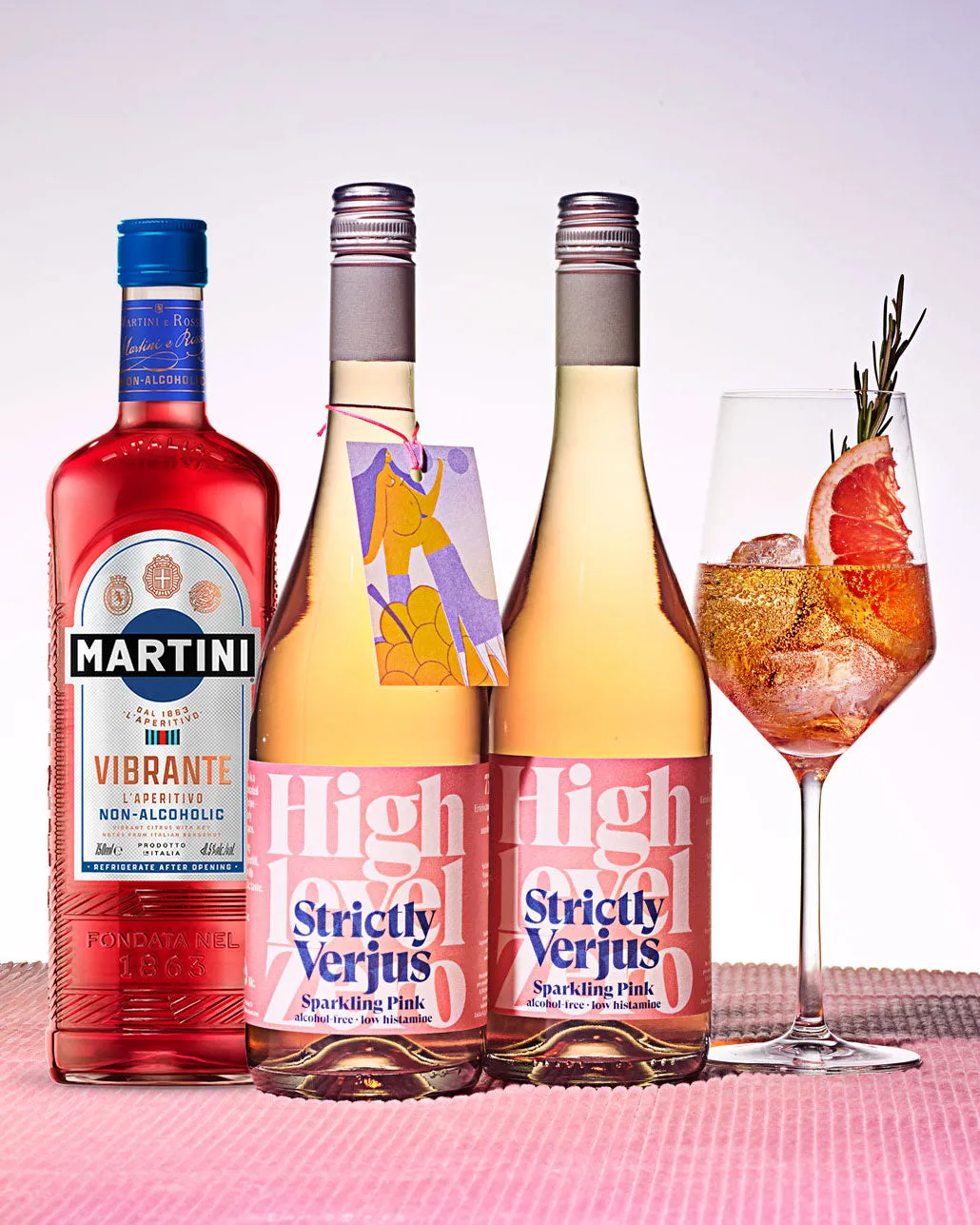 Highlevel Zero Sparkling Pink x Martini Vibrante Set 3-teilig