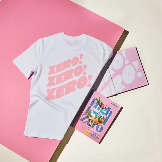 Highlevel Zero ZeroZeroZero Bundle Buch + Shirt weiß pink