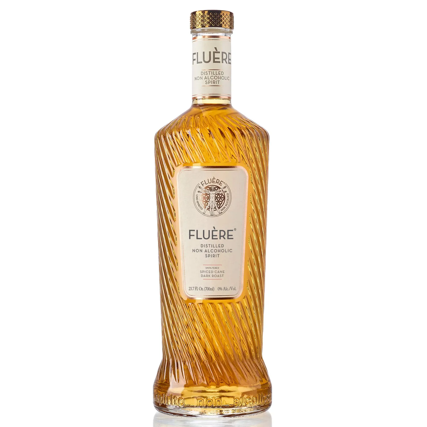 Fluère Spiced Cane Rum-Alternative alkoholfrei 0,7 l dunkel
