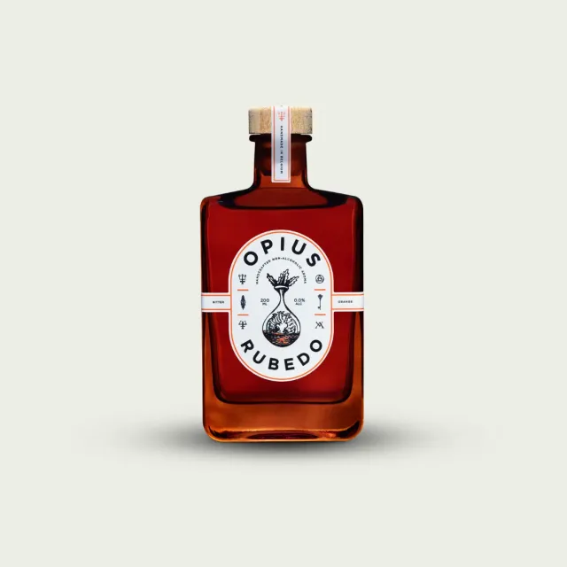 Opius Rubedo alkoholfreier Aperitif 200 ml mit Orange