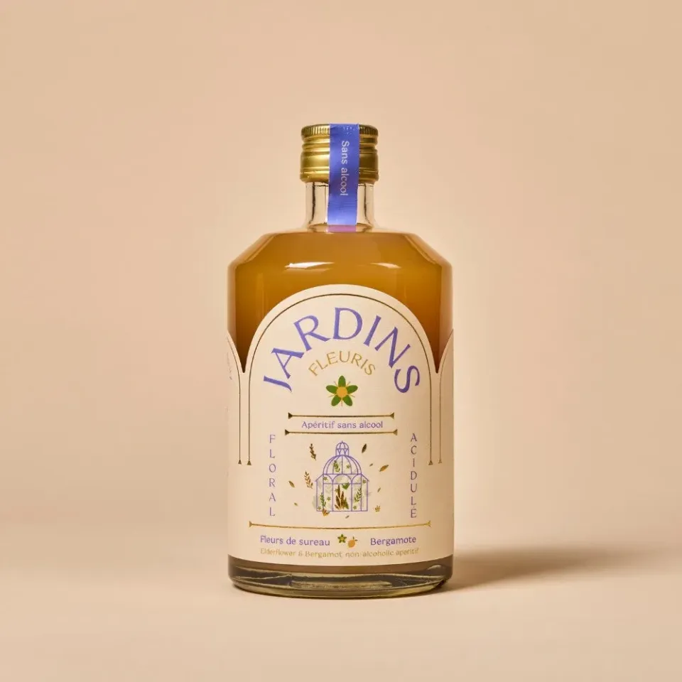 Jardins Fleuris alkoholfreier Aperitif Holunderblüte Bergamotte, Bio