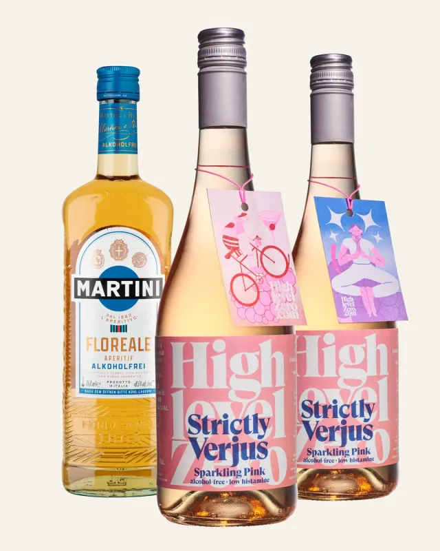 Highlevel Zero Sparkling Pink Martini Florale Set 3-teilig