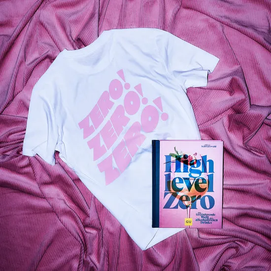 Highlevel Zero ZeroZeroZero Bundle Buch + Shirt weiß pink